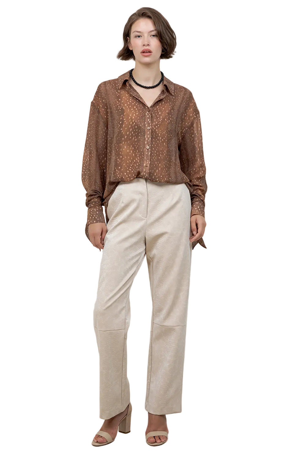 Bambi Brown Blouse