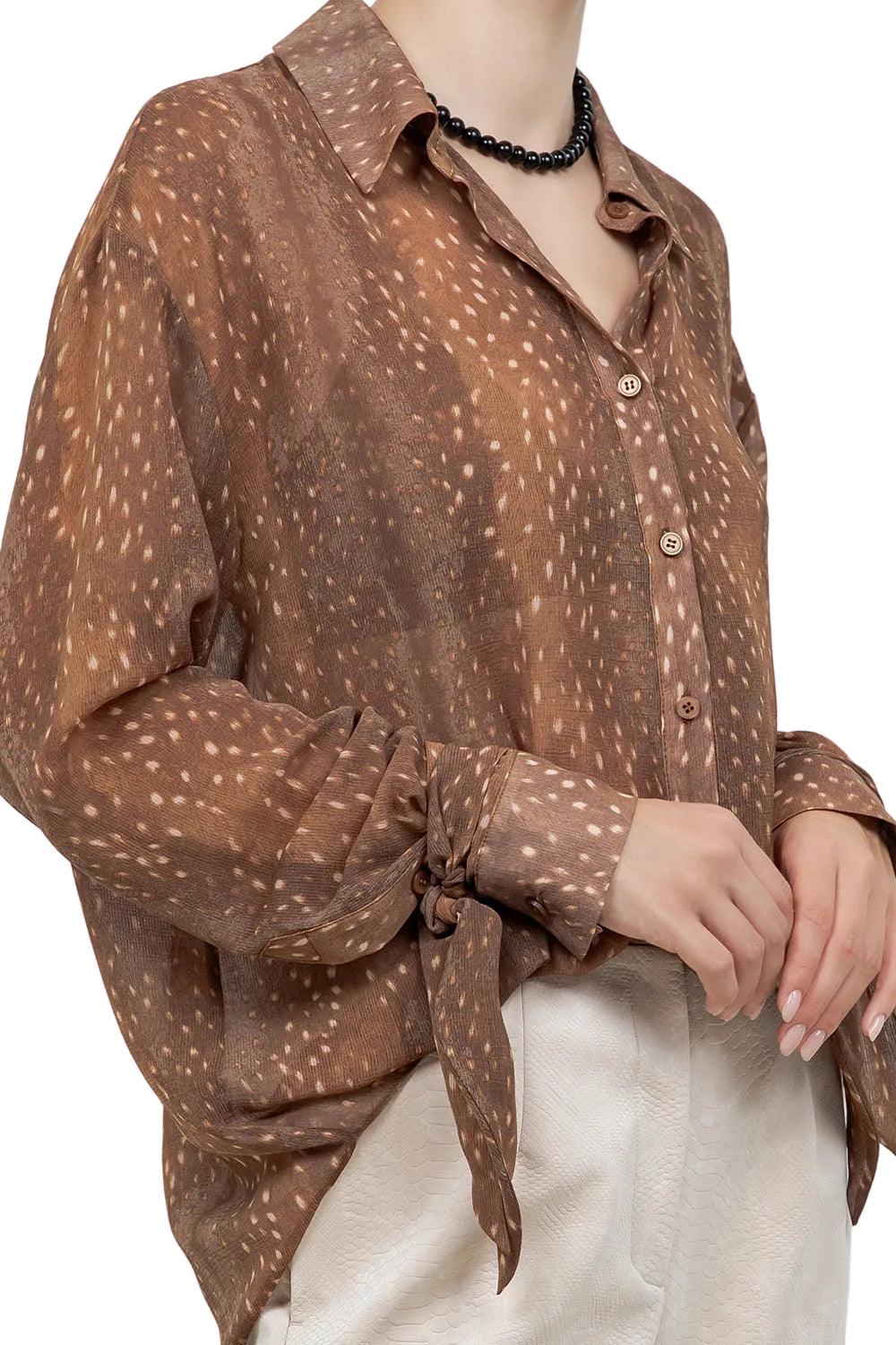 Bambi Brown Blouse