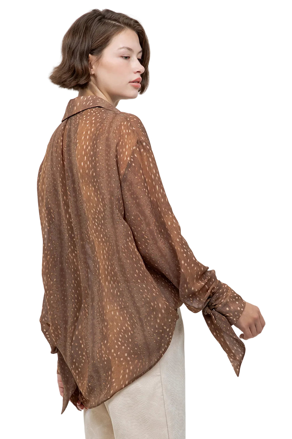 Bambi Brown Blouse