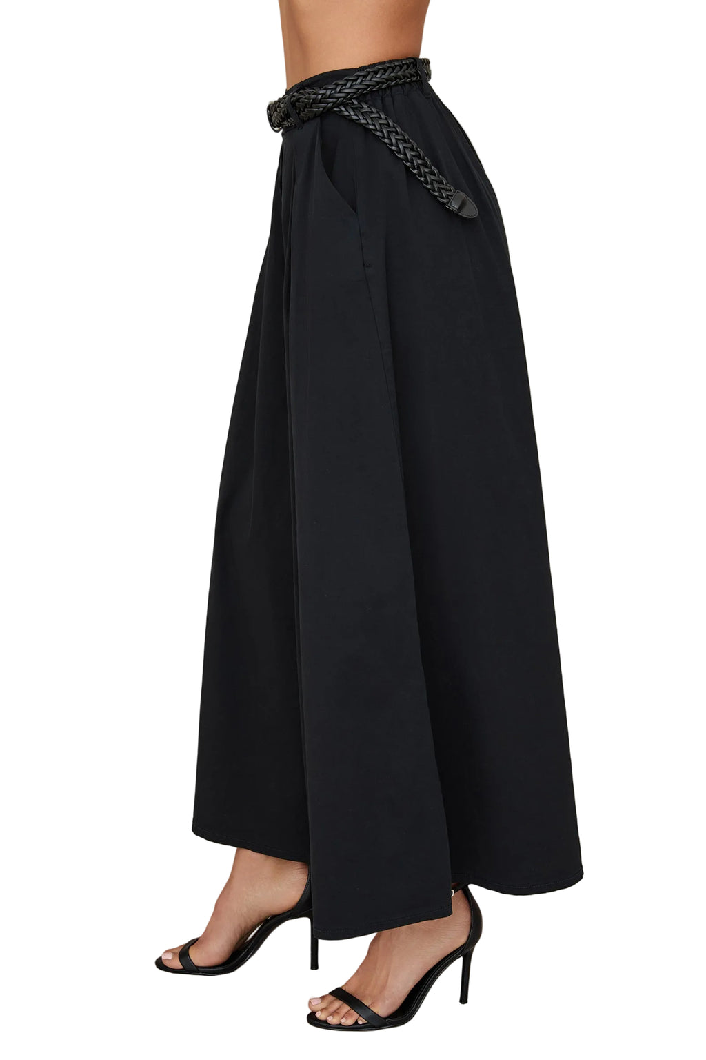 Plazzo Pant With Twist Belt